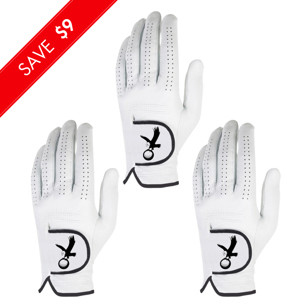 Women's Eagle Glove - Set of 3 Premium Golf Gloves with Comfort Grip and Ventilation, Save $9
