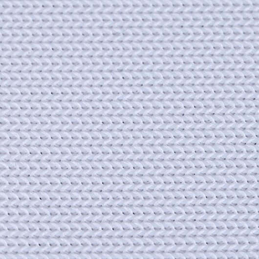 Close-up view of the fabric texture of SIG Preferred Finished Golf Impact Screen showing finished edges.