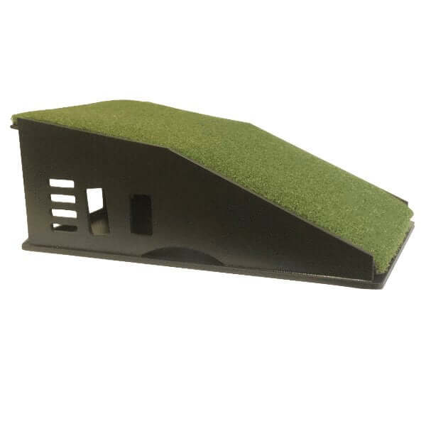 Golf Simulator Projector Floor Mount Enclosure designed for short throw projectors with artificial grass surface.