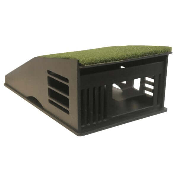 Golf Simulator Projector Floor Mount Enclosure designed for short throw projectors, featuring a protective housing and turf surface.
