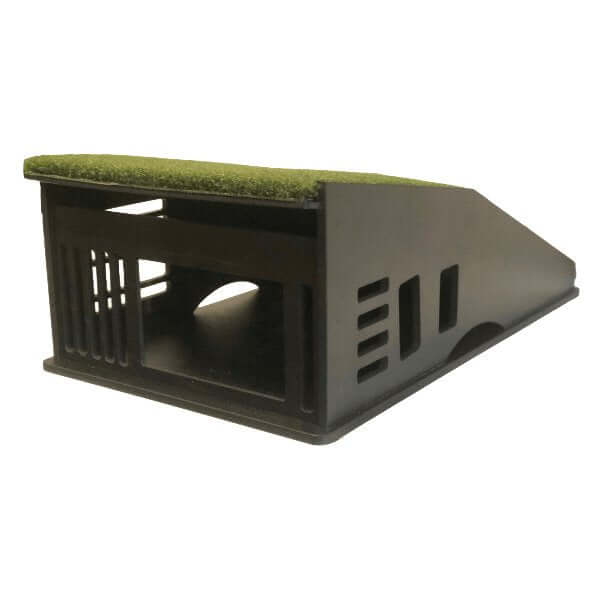 Golf Simulator Projector Floor Mount Enclosure for short throw projectors with grass top.