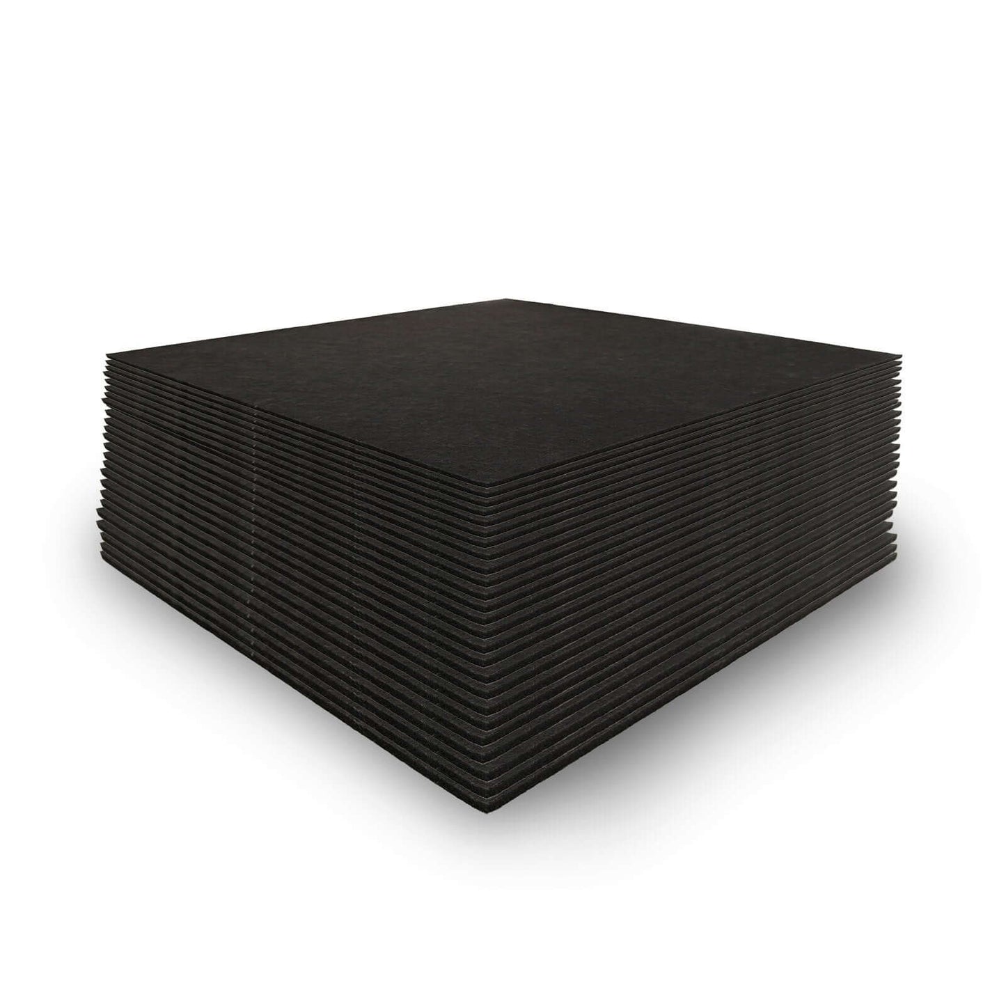 Golf Room Acoustic Tiles stacked for optimal sound reduction in your golf simulator space.