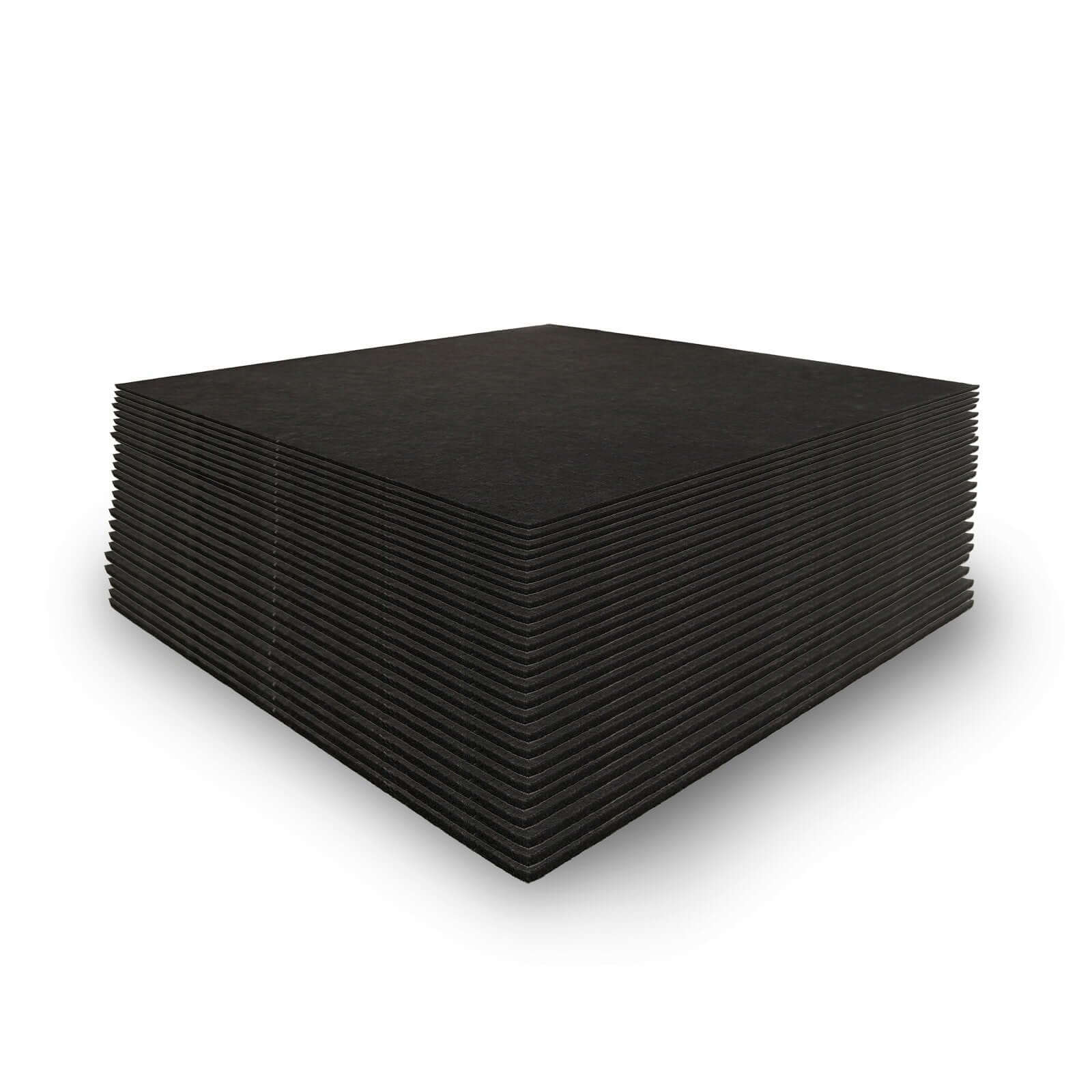 Golf Room Acoustic Tiles stacked for optimal sound reduction in your golf simulator space.