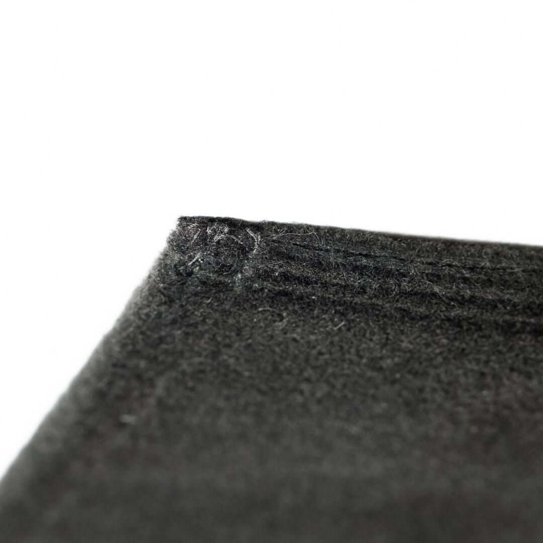 Close-up view of the Carpet Panel Gap Pad Golf Simulator Accessory showing fabric details and stitching.